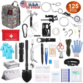 125-in-1 Survival Kit – Emergency Tactical Gear, Outdoor Survival Tools for Camping, Hiking & Adventures 125-in-1 Survival Kit – Emergency Tactical Gear, Outdoor Survival Tools for Camping, Hiking & Adventures
